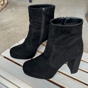 Black Suede Booties!